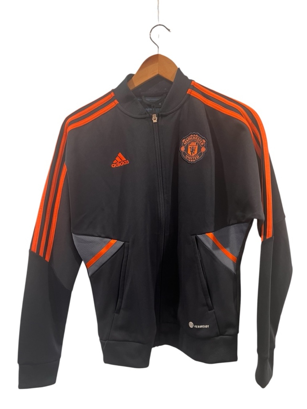 Adidas Women’s Navy & Orange Track Jacket - Manchester United